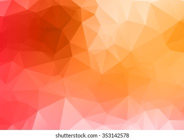 Abstract mosaic background. multicolor red yellow geometric rumpled triangular low poly style illustration graphic texture. Vector polygonal design business.