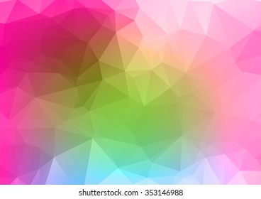 Abstract mosaic background. multicolor red yellow green geometric rumpled triangular low poly style illustration graphic. Vector polygonal design business.