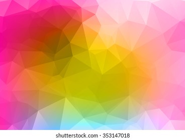 Abstract mosaic background. multicolor red yellow geometric rumpled triangular low poly style illustration graphic. Vector polygonal design business.