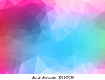 Abstract mosaic background. multicolor red green and blue geometric rumpled triangular low poly style illustration graphic. Vector polygonal design business.