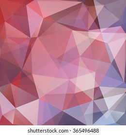 Abstract mosaic background. Pink, beige, brown colors. Triangle geometric background. Design elements. Vector illustration