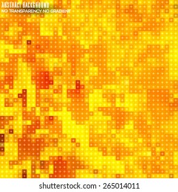 Abstract mosaic background with pure yellow color tones