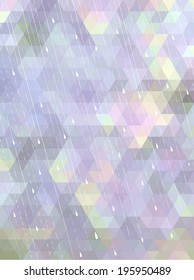 Abstract mosaic background in rainy season concept.  