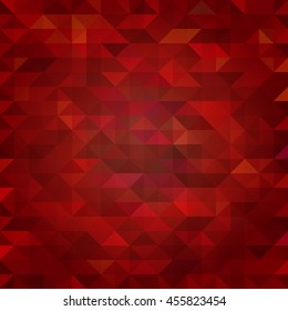 Abstract mosaic background with red triangles. Vector Illustration.