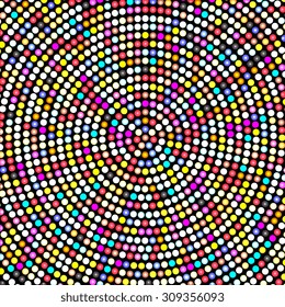 Abstract mosaic background with round shapes. EPS10