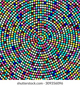 Abstract mosaic background with round shapes. EPS10