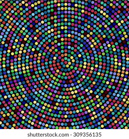 Abstract mosaic background with round shapes. EPS10