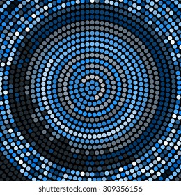 Abstract mosaic background with round shapes. EPS10