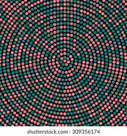 Abstract mosaic background with round shapes. EPS10