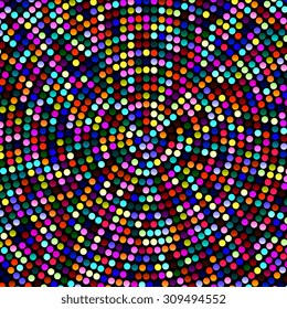 Abstract mosaic background with round shapes. EPS10