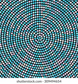 Abstract mosaic background with round shapes. EPS10