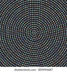Abstract mosaic background with round shapes. EPS10