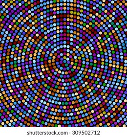 Abstract mosaic background with round shapes. EPS10
