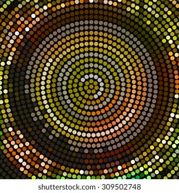 Abstract mosaic background with round shapes. EPS10