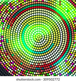 Abstract mosaic background with round shapes. EPS10