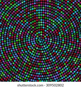 Abstract mosaic background with round shapes. EPS10