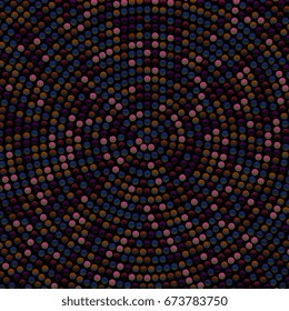 Abstract mosaic background with round shapes. EPS10