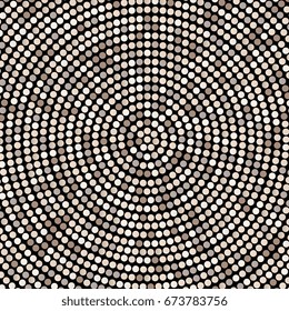 Abstract mosaic background with round shapes. Vector illustration