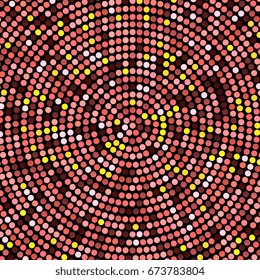 Abstract mosaic background with round shapes. EPS10
