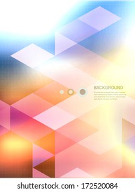 Abstract mosaic background. Shadows and blur background