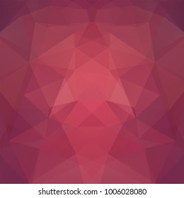 Abstract mosaic background. Triangle geometric background. Design elements. Vector illustration. Brown, pink colors.