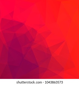 Abstract mosaic background. Triangle geometric background. Design elements. Vector illustration. Red, pink colors.