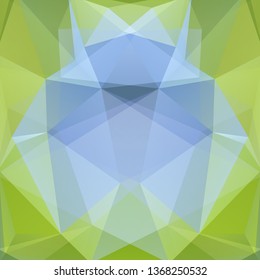 Abstract mosaic background. Triangle geometric background. Design elements. Vector illustration. Green, blue colors.
