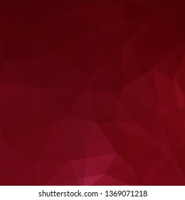 Abstract mosaic background. Triangle geometric background. Design elements. Vector illustration. Red, brown colors.