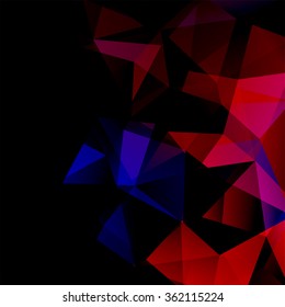 Abstract mosaic background. Triangle geometric background. Design elements. Vector illustration