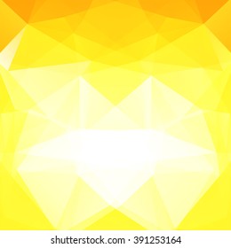 Resumen del fondo del mosaico.  Fondo geométrico triangular. Elementos de diseño. Ilustración vectorial. Colores amarillos y blancos. 