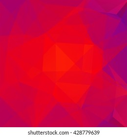 Abstract mosaic background. Triangle geometric background. Design elements. Vector illustration. Pink, red colors. 
