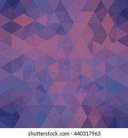 Abstract mosaic background.  Triangle geometric backdrop. Design elements. Vector illustration. Pink, purple, violet colors. 