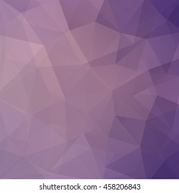 Abstract mosaic background. Triangle geometric background. Design elements. Vector illustration. Purple, gray colors. 