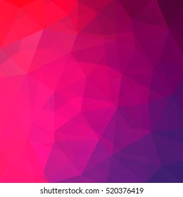 Fondo de mosaico abstracto.Fondo geométrico triangular. Elementos de diseño. Ilustración vectorial. Color rosa, violeta