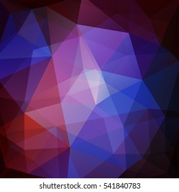 Abstract mosaic background. Triangle geometric background. Design elements. Vector illustration. Purple, black, red colors. 