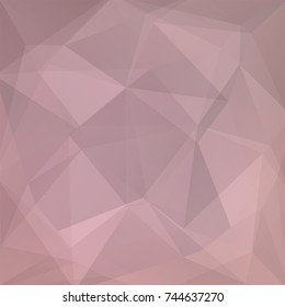 Abstract mosaic background. Triangle geometric background. Design elements. Vector illustration. pastel pink color.
