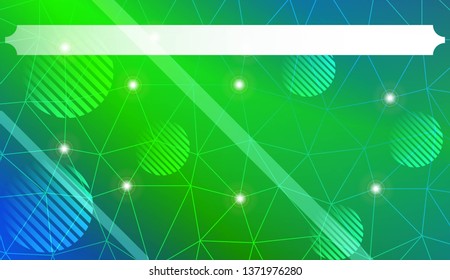 Abstract mosaic background with triangles, line, circle, space for text. Template for your banner. Vector illustration. Creative gradient color