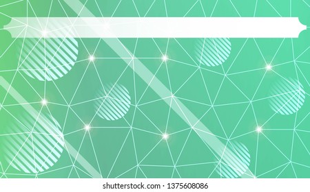 Abstract mosaic background with triangles, line, circle, space for text. Template for your banner. Vector illustration. Creative gradient color