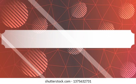 Abstract mosaic background with triangles, line, circle, space for text. Template for your banner. Vector illustration. Creative gradient color