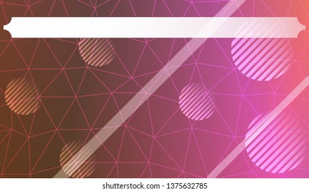 Abstract mosaic background with triangles, line, circle, space for text. Template for your banner. Vector illustration. Creative gradient color
