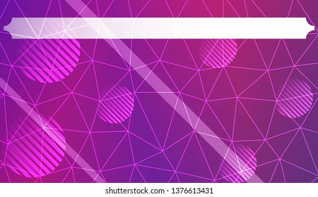Abstract mosaic background with triangles, line, circle, space for text. Template for your banner. Vector illustration. Creative gradient color