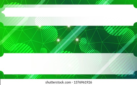 Abstract mosaic background with triangles, line, circle, space for text. Template for your banner. Vector illustration. Creative gradient color
