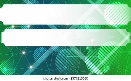 Abstract mosaic background with triangles, line, circle, space for text. Template for your banner. Vector illustration. Creative gradient color