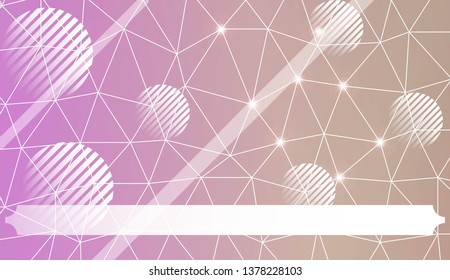 Abstract mosaic background with triangles, line, circle, space for text. Template for your banner. Vector illustration. Creative gradient color