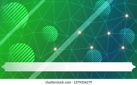 Abstract mosaic background with triangles, line, circle, space for text. Template for your banner. Vector illustration. Creative gradient color