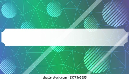 Abstract mosaic background with triangles, line, circle, space for text. Template for your banner. Vector illustration. Creative gradient color