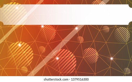 Abstract mosaic background with triangles, line, circle, space for text. Template for your banner. Vector illustration. Creative gradient color