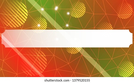 Abstract mosaic background with triangles, line, circle, space for text. Template for your banner. Vector illustration. Creative gradient color