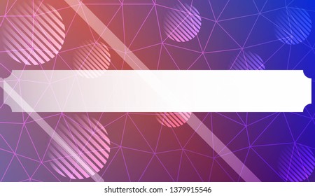 Abstract mosaic background with triangles, line, circle, space for text. Template for your banner. Vector illustration. Creative gradient color