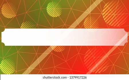 Abstract mosaic background with triangles, line, circle, space for text. Template for your banner. Vector illustration. Creative gradient color